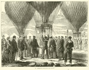 يبدأ M Gambetta في الجولات ، نوفمبر 1870 بواسطة مدرسة اللغة الإنجليزية