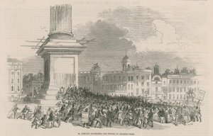 م. Kossuth يخاطب الناس في Charing Cross بواسطة مدرسة اللغة الإنجليزية