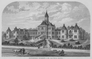 Macclesfield Infirmary (engraving) بواسطة مدرسة اللغة الإنجليزية
