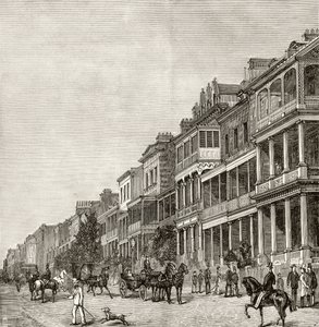 شارع Macquarie ، سيدني ، c.1880 ، من "الصور الأسترالية" لهوارد ويلوبي ، نشرته جمعية المسالك الدينية ، لندن ، 1886 بواسطة مدرسة اللغة الإنجليزية