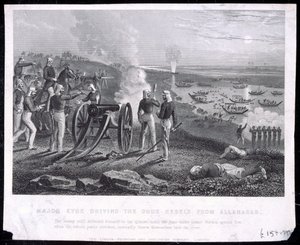 الرائد Eyre يقود Oude Rebels من Allahabad ، نشر شركة لندن للطباعة والنشر المحدودة ، 1857 بواسطة مدرسة اللغة الإنجليزية