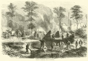 صنع الفحم للبارود ، أكتوبر 1870 بواسطة مدرسة اللغة الإنجليزية