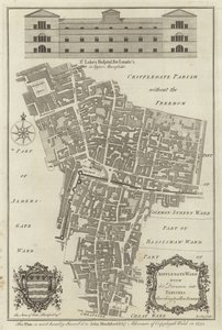 خريطة Cripplegate Ward، لندن