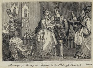 Marriage of Henry the Seventh to the Princess Elizabeth (engraving) بواسطة مدرسة اللغة الإنجليزية