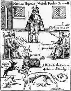 ماثيو هوبكنز ، The Witchfinder General (ت 1647) بواسطة مدرسة اللغة الإنجليزية