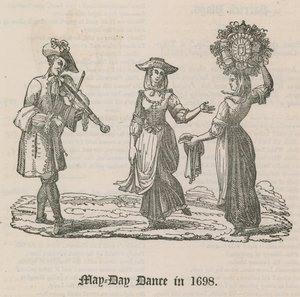 رقصة عيد العمال عام 1698 بواسطة مدرسة اللغة الإنجليزية