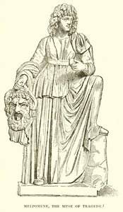 Melpomene ، موسى المأساة بواسطة مدرسة اللغة الإنجليزية