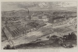 مصنع الجعة Messers Allsopp وأولاده Pale-Ale Brewery في بورتون أون ترينت (نقش) بواسطة مدرسة اللغة الإنجليزية