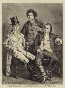 Messers Mathews, Phelps, and Toole in the Comedy of "John Bull", a Portrait Group (engraving) بواسطة مدرسة اللغة الإنجليزية