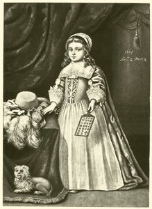 Miss Campion, holding a Horn Book (engraving) بواسطة مدرسة اللغة الإنجليزية