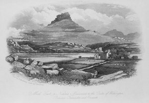Moel Gest ، أو نصب الطبيعة لدوق ويلينغتون ، بين Tremadoc و Criccieth بواسطة مدرسة اللغة الإنجليزية