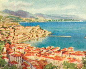 موناكو، مونت كارلو (طباعة حجرية ملونة) بواسطة مدرسة اللغة الإنجليزية