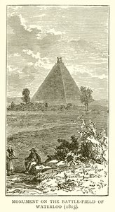 نصب تذكاري في ساحة المعركة في واترلو (1815)