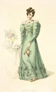 فستان الصباح ، لوحة الموضة من Ackermanns Repository of Arts بواسطة مدرسة اللغة الإنجليزية