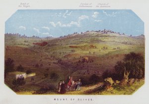 Mount of Olives (colour litho) بواسطة مدرسة اللغة الإنجليزية