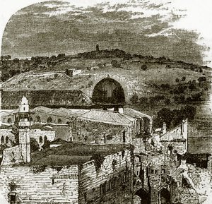 جبل الزيتون من القدس بواسطة مدرسة اللغة الإنجليزية