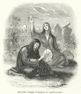 المرأة الحزينة "ماهرة الرثاء" بواسطة مدرسة اللغة الإنجليزية