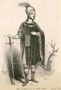 السيد أندرسون في دور عنوان مسرحية الملك آرثر ، مسرح دروري لين ، لندن بواسطة مدرسة اللغة الإنجليزية