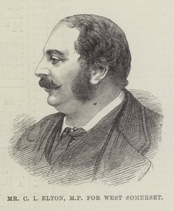السيد CI Elton ، النائب عن West Somerset (نقش) بواسطة مدرسة اللغة الإنجليزية