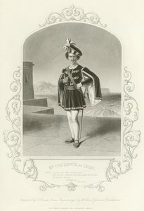 السيد كانوبوك مثل Iago ، عطيل ، القانون الثاني ، المشهد الأول بواسطة مدرسة اللغة الإنجليزية