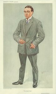 السيد إرنست شاكلتون ، القطب الجنوبي ، 6 أكتوبر 1909 ، فانيتي فير كارتون بواسطة مدرسة اللغة الإنجليزية