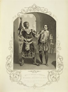 السيد جي في بروك مثل عطيل وجيمس بينيت مثل Iago ، الفصل الثالث المشهد 3 ، في عطيل بواسطة ويليام شكسبير (1564-1616) بواسطة مدرسة اللغة الإنجليزية