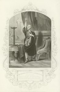 السيد جورج بينيت مثل Apemantus ، Apemantus grace ، Timon of Athens ، الفصل الأول ، المشهد الثاني بواسطة مدرسة اللغة الإنجليزية