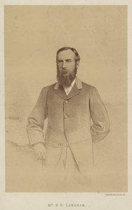 السيد HH Langham (litho) بواسطة مدرسة اللغة الإنجليزية