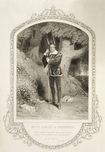 السيد جي بي هارلي مثل Touchstone ، Act V Scene 1 ، كما تحبها بقلم ويليام شكسبير (1564-1616) منقوش بواسطة جورج هوليس (1792-1842) من نمط داغوريروت بواسطة JP Mayall (1810-1901) بواسطة مدرسة اللغة الإنجليزية
