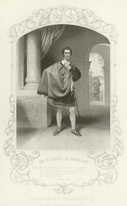 السيد T Mead مثل Iachimo ، Cymbeline ، القانون الأول ، المشهد السابع بواسطة مدرسة اللغة الإنجليزية