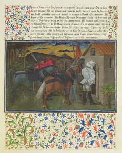 السيدة 2597 القلب والرغبة والكرم ، في وقت متأخر من المساء ، أمام خلية Hermits ، نسخة فاكس من Livre du Coeur dAmours Espris بقلم Rene dAnjou بواسطة مدرسة اللغة الإنجليزية