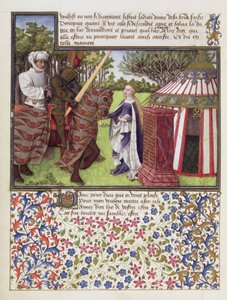 السيدة 2597 القلب والرغبة مع الأمل في منزله ، نسخة الفاكس من Livre du Coeur dAmours Espris بقلم رينيه دانجو بواسطة مدرسة اللغة الإنجليزية