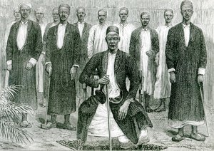 متيسا ، إمبراطور أوغندا ورؤساء آخرون (ليثو) (صور من وزن الجسم) بواسطة مدرسة اللغة الإنجليزية
