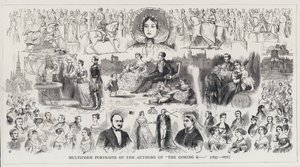 Multiform Portraits of the Authors of The Coming K... (engraving) بواسطة مدرسة اللغة الإنجليزية