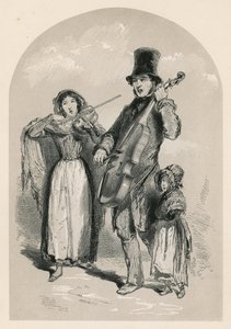 موسيقى في الشارع ، 1849 بواسطة مدرسة اللغة الإنجليزية