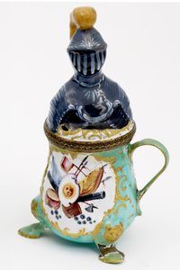 وعاء الخردل ، Bilston ، c.1780 (مينا) بواسطة مدرسة اللغة الإنجليزية