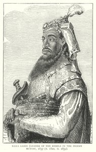 نانا صاحب (نقش) بواسطة مدرسة اللغة الإنجليزية