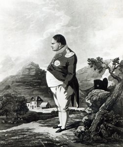 نابليون في جزيرة سانت هيلانة ، 1820 بواسطة مدرسة اللغة الإنجليزية