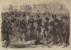 Napoleon the Third in Camp at Chalons (engraving) بواسطة مدرسة اللغة الإنجليزية