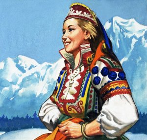 الزي الوطني ليوغوسلافيا بواسطة مدرسة اللغة الإنجليزية