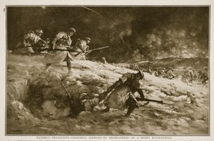 تلوينات الطبيعة الواقية التي اعتمدها Highlanders في ساحة معركة ثلجية ، 1914-1919 بواسطة مدرسة اللغة الإنجليزية