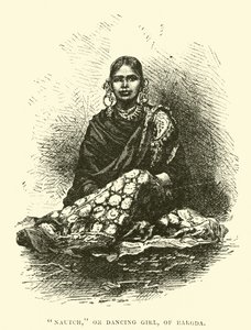 Nautch ، أو الفتاة الراقصة ، من بارودا بواسطة مدرسة اللغة الإنجليزية