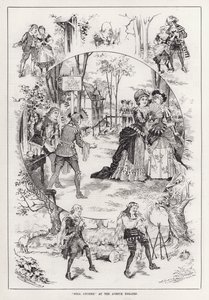"Nell Gwynne" at the Avenue Theatre (engraving) بواسطة مدرسة اللغة الإنجليزية