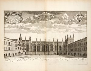 نيو كوليج ، اللوحة 20 من أوكسون بقلم ديفيد لوجون ، أكسفورد 1675 بواسطة مدرسة اللغة الإنجليزية