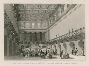 New Hall، London and North Western Railway Station، Euston Square، London بواسطة مدرسة اللغة الإنجليزية