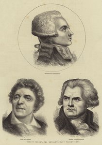 "Ninety-Three", the Revolutionary Triumvirate (engraving) بواسطة مدرسة اللغة الإنجليزية