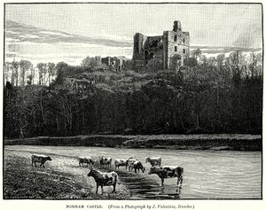 قلعة نورهام (نقش) بواسطة مدرسة اللغة الإنجليزية