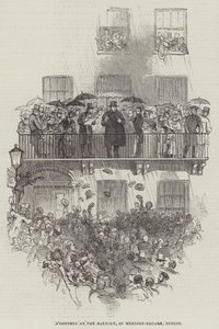 O'Connell at the Balcony ، في Merrion-Square ، دبلن (نقش) بواسطة مدرسة اللغة الإنجليزية