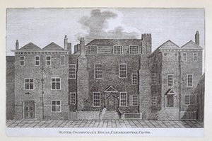منزل أوليفر كرومويلز ، Clerkenwell Close ، القرن التاسع عشر بواسطة مدرسة اللغة الإنجليزية