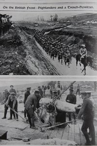 على الجبهة البريطانية - المرتفعات وخندق هاوتزر ، 1914-1918 بواسطة مدرسة اللغة الإنجليزية